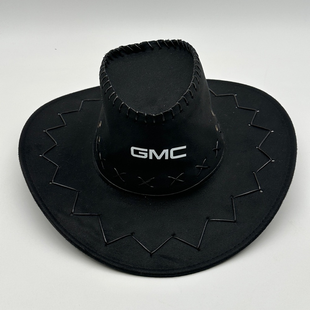 Mens Women Hats Sun Shield Cowboy Cowgirl Adult‎ Hat Felt Whipstitched GMC Black